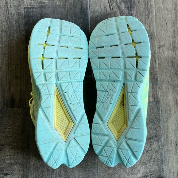 Hoka One One Womens Mach 5 1127894 CGLG Yellow Running Shoes Sneakers Size 10 - Picture 8 of 9